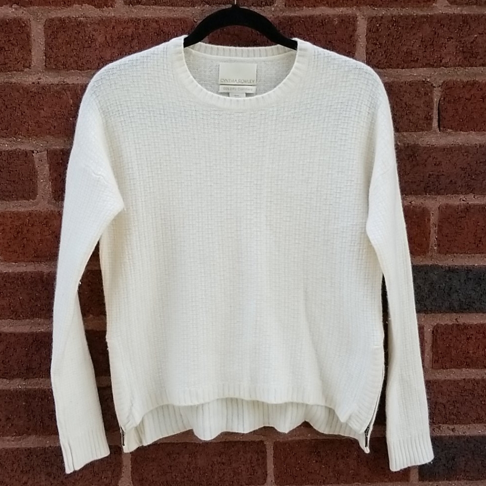 Cynthis Rowley 2 Ply Cashmere Sweater Hi Lo VGUC